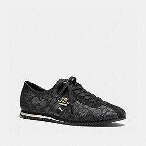 NEW Coach IVY Signature Sneakers Black 6.5